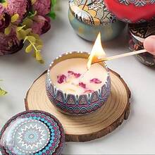 1/6/12pcs Scented Candle Gift Set, Soy Wax Jar Candles, Aromatic Candles Creating Romantic Atmosphere, Suitable For Wedding, Festival Or Thank You Gifts, Perfect Decoration Accent For Home And Bedroom Space, Wedding Decor, Ramadan Gift - Multicolor - View 9