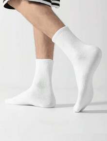 Kit 6,12 e 24 Pares De Meia Masculina Cano Alto Unissex 40-46 - Multicolorido - Visão 6