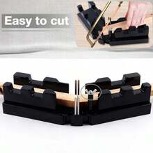 1pc Adjustable Woodworking Miter Box, 2-In-1 Cutting & Measuring Tool, Durable Plastic No Battery, Essential For Woodworking DIY, 2-In-1 90-180° Multi-Angle Cutting & Measuring Tool, Essential For DIY Crafts/Home Renovation, Perfect Gift For Holidays - A - View 3
