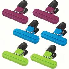 5pcs Reusable Plastic Sealing Clips For Food Bags, Multi-Purpose Kitchen Clips With Strong Grip, Waterproof & Moisture-Proof, Ideal For Sealing Snack Bags, Cereal Boxes, Tea Bags & Leftovers, Great For Home, Camping & Back To School, - A - View 13
