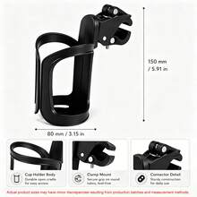 PAKRYS Motorcycle/Bicycle Water Bottle Holder - 1.2oz Ultra-Lightweight And Durable Bicycle Cup Holder, Bicycle Drink Holder, Cycling Water Bottle Holder With Screw Tools, Suitable For Water Bottles With Diameter 2.75-3.94 Inches - Quick-release Water Bottle Holder, Model a - View 7