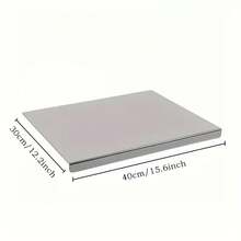 SMEGGEMS Stainless Steel Cutting Board, Double-Sided Design, Easy To Clean With Grip, Non-Slip Base, Corrosion-Resistant Material, Can Be Used In Dishwashers, Portable Indoor And Outdoor Use, Ideal For Chefs And Home Cooking - View 4