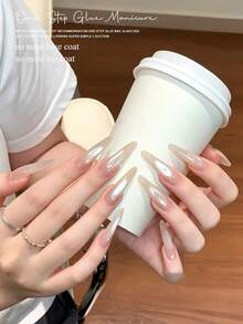 MISS SHAKA Vernis à ongles gel 5-en-1 10 ml sans base ni top coat, effet blanc transparent glacé et or clair œil de chat, blanchissant, style haut de gamme, doux, pour salon de manucure et DIY à la maison, nail art, fournitures pour ongles 2026 - Multicolore - Voir 7