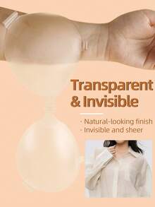 Transparent Adhesive Bra For Women,Free Lace Backless Bra Strap With Detachable Clear Shoulder Straps, Seamless Push-Up Bra Suitable - Multicolor - View 7
