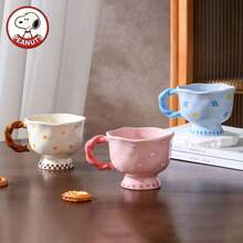 Mug Keramik Snoopy, Cangkir Air Pasangan Kartun Lucu, Cangkir Kopi Keramik yang Sangat Menarik untuk Penggunaan di Rumah - MultiWarna - View 5