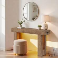 Sofa & Console Tables - Natural Oak - View 3