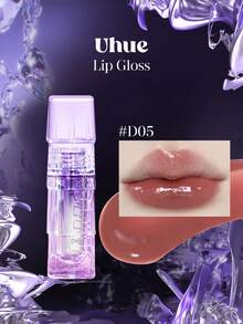 Uhue 唇彩 D05 3ml/0.1 Fl.Oz 玻璃光澤、高光澤、濃郁顯色、豐唇保濕、輕盈顯色、塗抹順滑、長效保濕、舒適佩戴，絕佳禮物 - D5 - 查看 1