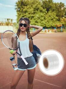 1-2Pcs Sponge Shock Absorbing Underwrap Film For Racket Grip Multifunctional Elastic Wrap Sports Accessories For Badminton Tennis - Multicolor - View 7