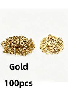 0.18 英吋 (4.5mm) 壓扣眼扣與工具組,金銀色金屬壓扣眼扣組,含鉗子、打孔器與縫製工具,便攜式眼扣手動壓接組,適用於皮革/腰帶/布料/鞋子/手工藝 - Grommets plier kit - 查看 8
