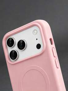 VRNOEI 粉色磁吸極簡保護殼，相容 iPhone 17 Pro Max、11 13 12 14 15 16 18 Pro Max，支援無線充電，天鵝絨相機保護，系列手機殼，中性手機配件 - 粉色 - 查看 5