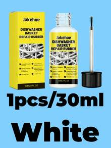 jakehoe 1pc/30ml/White/Grey 2 Colors, Dishwasher Basket Repair Rubber Plastic Basket Bonding Seamless Rust-Proof Waterproof Strong Convenient Repair Glue, Firmly Adheres To Dishwasher Basket Rack Surface, Dishwasher Basket Repair Rubber Dishwasher Rack Repair Coating Vinyl Touch Up Paint For Dishwasher Rack Dishwasher Wire Rack Repair Liquid Rubber, Compatible With Multiple Metal Basket Rack Components Most Dishwasher Internal Environments, Reduces Wear And Maintains Long-Term Stable Use Of Basket Rack - Dishwasher Basket Repair Rubber - View 10