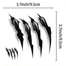 6pcs Paw Print Stickers, Beast Claw Design, Similar To Tiger Paw Prints, Ideal For Adults Men And Women - Sticker - View 6