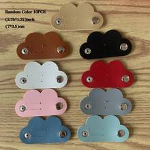 28pcs/3pcs/5pcs/10pcs/16pcs Random Color Heart-Shaped Cable Organizer (2.75*1.37 Inches), Earphone Cable Winder, PU Leather Cable Organizer, Self-Adhesive Data Cable Storage Box, Data Cable Storage Bag, Travel Essentials - Multicolor - View 12