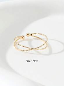 Minimalist Open Toe Ring For Women, Suitable For Daily Wear - Gold 3 - View 3