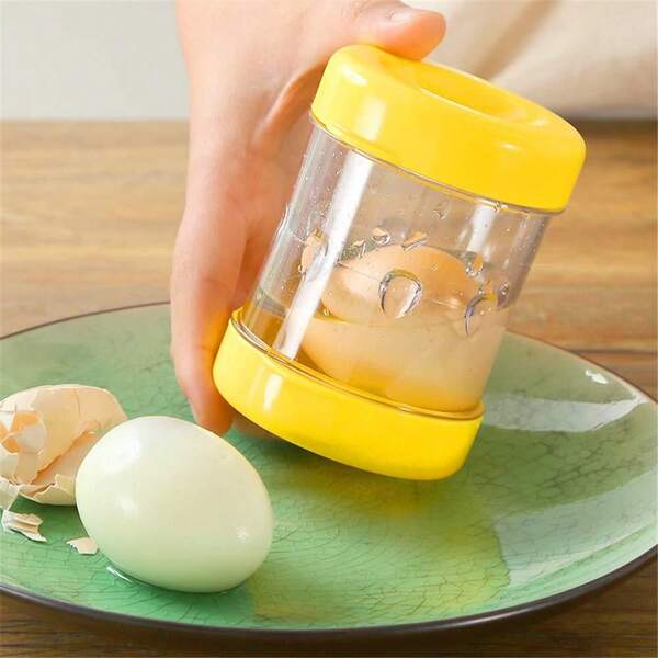 6pcs Hard-Boiled Egg Peeler, Hand-Crank Automatic Egg Shell Remover, Egg Shell Separator Kitchen Gadget