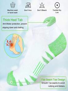 1/5 Pasang Kaos Kaki Pendek Olahraga Wanita, Kaos Kaki Kompresi Lari, Nyaman & Lembut - MultiWarna - View 3