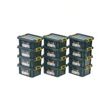アステージ 収納ボックス 日本製 STボックス #13 積み重ね クリア 防災 [幅29. 5×奥行44×高さ16cm] - グリーン + #1.5 [10段まで/#7,#11対応] + セット - チェックする 2