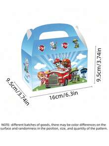 Paw Patrol 12/24件組 汪汪隊主題節日生日派對用品 糖果盒禮物盒包裝 - 卡通 - 查看 13