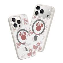 Miniso Disney Mickey And Minnie Mouse Simple Couple Cartoon Mickey Mouse MagSafe Magnetic Charging, Compatible With IPhone 17/17 Pro Max/16/17 Pro/15/14/16 Plus/17 Air/IP 13/15 Pro/12/15 Plus, Drop-Proof And Scratch-Resistant, Compatible With Apple. - White - View 2
