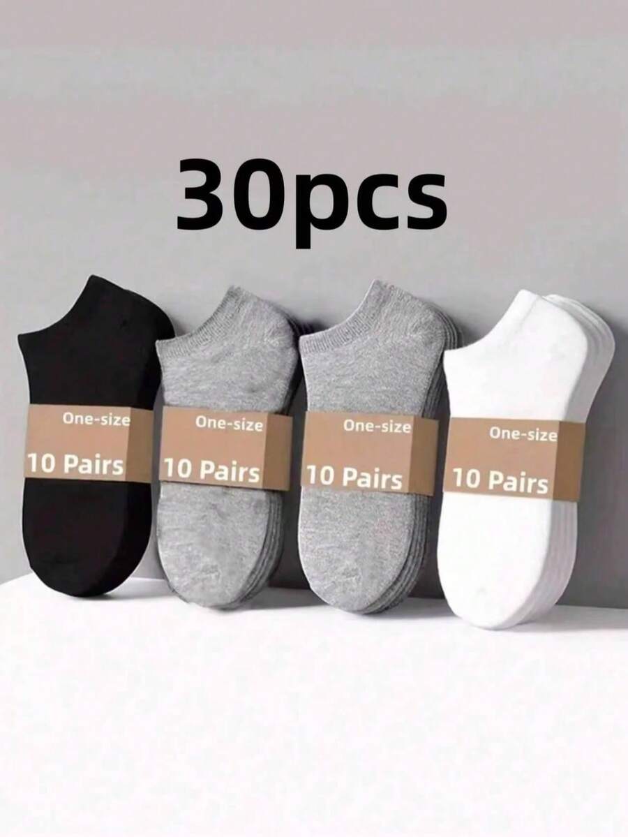 10/15 Pasang Kaos Kaki Pendek dan Kaos Kaki Model Rendah Seri Aneka Warna untuk Wanita, Kaos Kaki Tipis untuk Musim Panas - MultiWarna - View 1