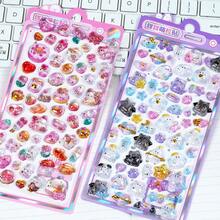 15pcs-Q-Lia 3D Ancient-Style Small Water Droplet Relief Three-Dimensional Crystal Sticker, Cute Glittering Raindrop Character Crystal Glue DIY Decorative Sticker - Multicolor - View 5