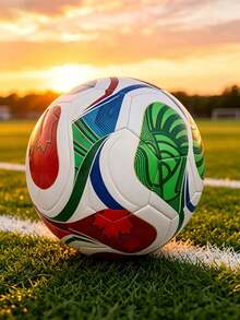 中性運動性能 WORLD CUP 26™ LEAGUE BALL Triple Wave 2026 世界盃比賽/訓練球 JD8030，男孩足球比賽裝備 - 彩色 - 查看 4