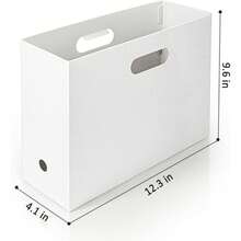 1/3pcs Large Capacity Foldable Scrapbook Paper Storage Box, Desktop Book Storage Rack Organizer, Scrapbook Paper Storage Box, Plastic File Storage Box, Foldable Scrapbook Paper Storage Box With Handle, Large Capacity Desktop File Storage Box, Suitable For Home Office Or Craft Room Vertical Book Magazine Document Storage Device 12x12 Scrapbook Paper Storage, Plastic File Organizer - Multicolor - View 6
