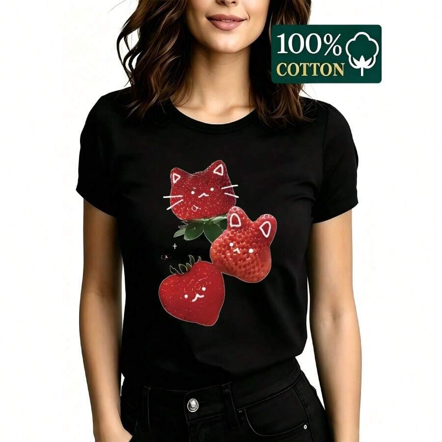 Women T-Shirts - Black - View 1