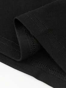 Camiseta de manga corta negra con estampado de diseño de paisaje urbano para hombres, adecuada para ejercicio en el gimnasio, correr y actividades de pesca, entrega desde almacén local - Negro - Ver 6