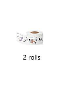 Halloween Book Ghost Roll Stickers, Cute & Quirky Reading Ghost Label Stickers For Gift Decoration - A - View 10