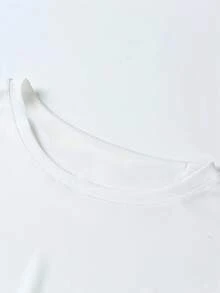 Plus Size T-Shirts - White - View 2