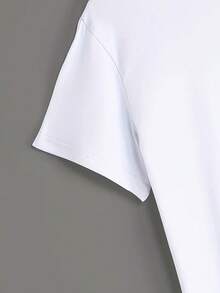 Women's Double-Sided Graphic T-Shirt, Assorted Styles, Printed With An "Easy Peasy Lemon Squeezy" Bow, Made From Polyester Fabric - White - View 5