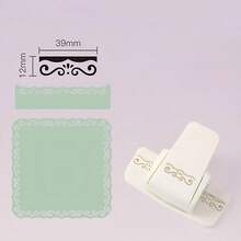 1 pieza Máquina de estampado de encaje DIY, Perforadora artística, Herramienta de borde linda, Perforadora para scrapbooking - Multicolor - Ver 17