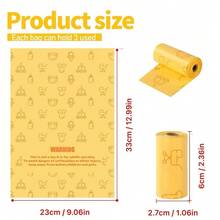 240 piezas + Dispensador, Bolsas desechables para pañales | Bolsas para pañales de bebé | Bolsas para desechos de maternidad y bebé, a prueba de fugas, mantiene el hogar fresco, higiene al aire libre - Multicolor - Ver 9