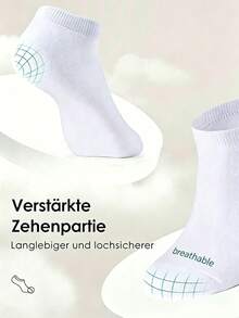 1/5/10/20 Pairs Unisex Black & White Boat Socks/Short Socks, Couple Socks, Breathable Casual Boat Socks, Versatile For Daily Wear, Suitable For All Seasons - Black and White - View 3