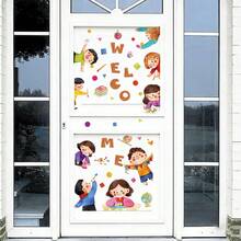 1/2/6 ark Back to School-väggdekaler för barnrumsdekoration, färgglatt hjärtträd, barnkammardekor, vinylklistermärken för klassrum, fönster- och dörrdekor - Multifärgad - Visa 4