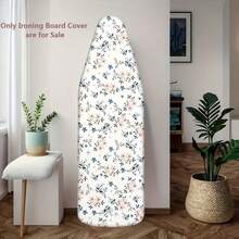 Elegant Floral Print Ironing Board Cover, Ironing Board Cover (Cover Only) 1pc, Heat-Resistant Fabric, Expandable Ironing Board Protective Cover/Replacement Cover Floral Pattern, Ironing Cover, Adjustable Size, Fits Most Ironing Boards, Drawstring Binding Design, Easy Installation, Suitable For Home And Travel Accessories, Modern Home Decor, Durable Ironing Cover Designed For Standard Ironing Boards - Narcissus - View 10