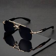 FIYLROG Men Square Lightweight Frame Glasses Unique Designer Style High Quality Lenses Decor Eyewear For Daily Casual Formal Outfit Accessory Collectio - Multicolor - View 5