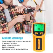 5-In-1 Stud Finder, Wall Scanner, Electronic Stud Sensor, Beam Detector, Wall Detector - Orange - View 2