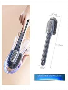 360° No-Blind Spot Shoe Brush, Multi-Faceted Cleaning Brush, Long-Handled Soft-Bristled Household Shoe Cleaning Brush - Multicolor - View 9