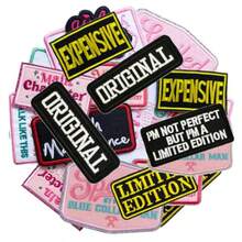 14 Pcs Sassy Girl Slogan Patches Cool Girly Phrase Embroidered Applique Patches For Clothes Trucker Hat Backpacks Jackets T-Shirt - 14Pcs Sassy - View 8