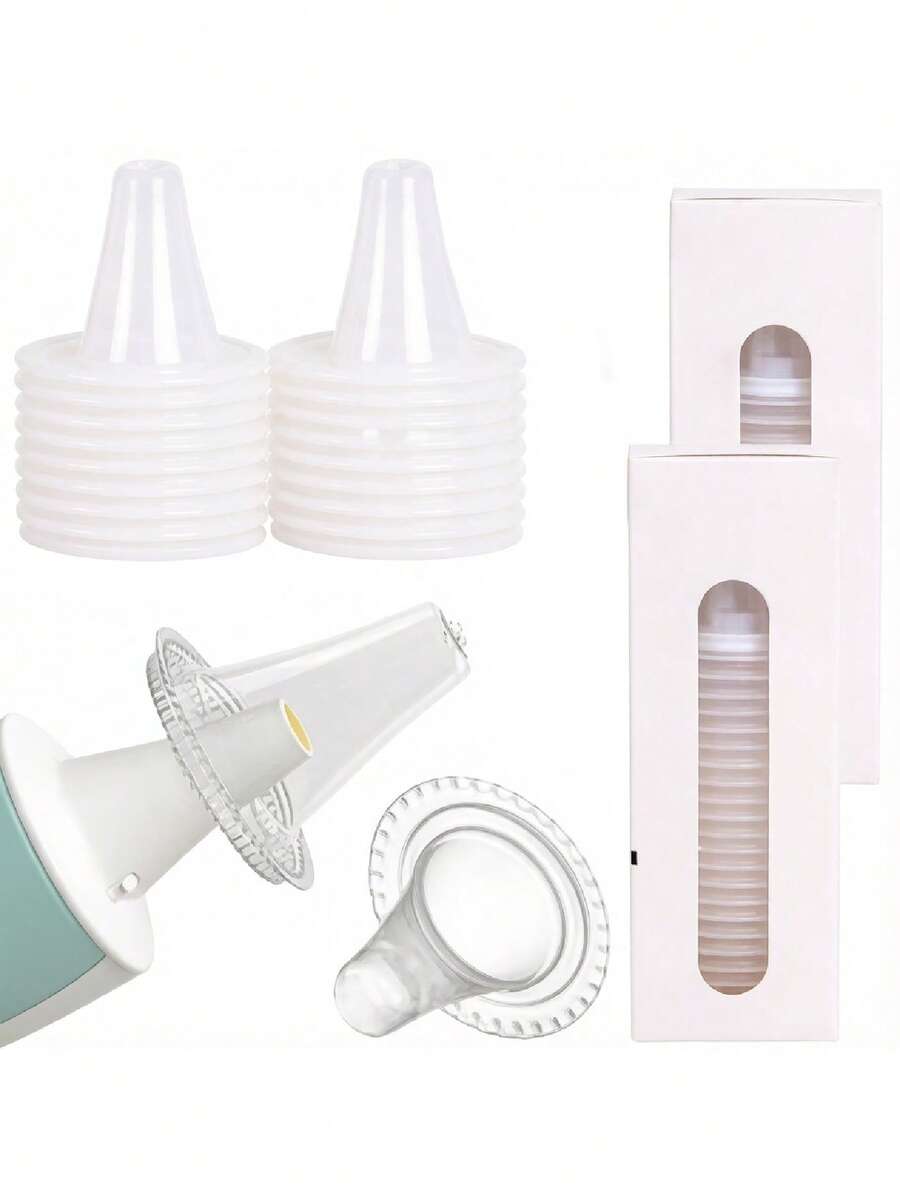60pcs Disposable Ear Thermometer Probe Covers, Fits Probe Securely Without Slipping, Suitable For Daily Home Use, Personal Care And More, Universal Hygienic Protective Accessory - A - View 1