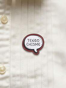 Tengo Chisme Comic Speech Bubble Enamel Brooch Latin Gossip Text Metal Pin For Backpack Jacket - Multicolor - View 5