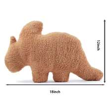 Dinosaur Chicken Stuffed Plush Toy, Soft Wrinkle-Resistant Pillow Block Doll, Popular Gift For Stuffed Plushies Enthusiasts - Brown - View 11