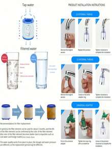 10/20pcs Faucet Water Filter, Removes Chlorine And Heavy Metals, Shower Head And Bathtub Filter Purifier, Softens Hard Water - Multicolor - View 4