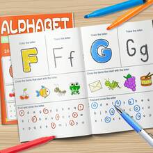 1pc Nurturing Intelligence: Engaging Children With Alphabet Books For Cognitive Development - Alphabet - View 1