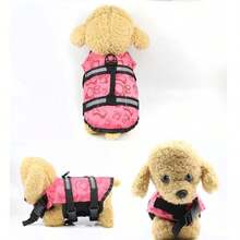 1PC Dog Life Jacket, Adjustable Chest And Neck Circumference, Tear-Resistant Dog Life Vest, Suitable For Small And Medium-Sized Dogs, Boating, Swimming Vest, High Buoyancy, Includes Easy-To-Carry Handle And D-Ring - Multicolor - View 6