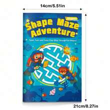 Maze Puzzle Workbook, Progressive Route Challenges, Enhances Detail Attention And Visual Tracking Ability, Satisfying Practice Method, Helps Improve Focus And Continuous Progress. - Maze 12 - View 6
