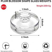 3pcs/6pcs/9pcs Wide Mouth Glass Fermentation Jars With Weights - Pickling Jars With Airtight Lids, Efficient Fermentation - Durable Transparent Fermentation Lids And Weights, Suitable For Sauerkraut, (B Flower) - View 3