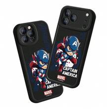 Miniso Marvel Spider-Man Hulk Iron Man Captain America Groot Phone Case Compatible With IPhone 18 Pro/18 Pro Max/17/17 Pro Max/16/17 Pro/15/14/16 Plus/17 Air/IP13/15 Pro/12/11/15 Plus Anti-Fall Anti-Scratch Protective Cover Compatible With Apple - Black - View 4